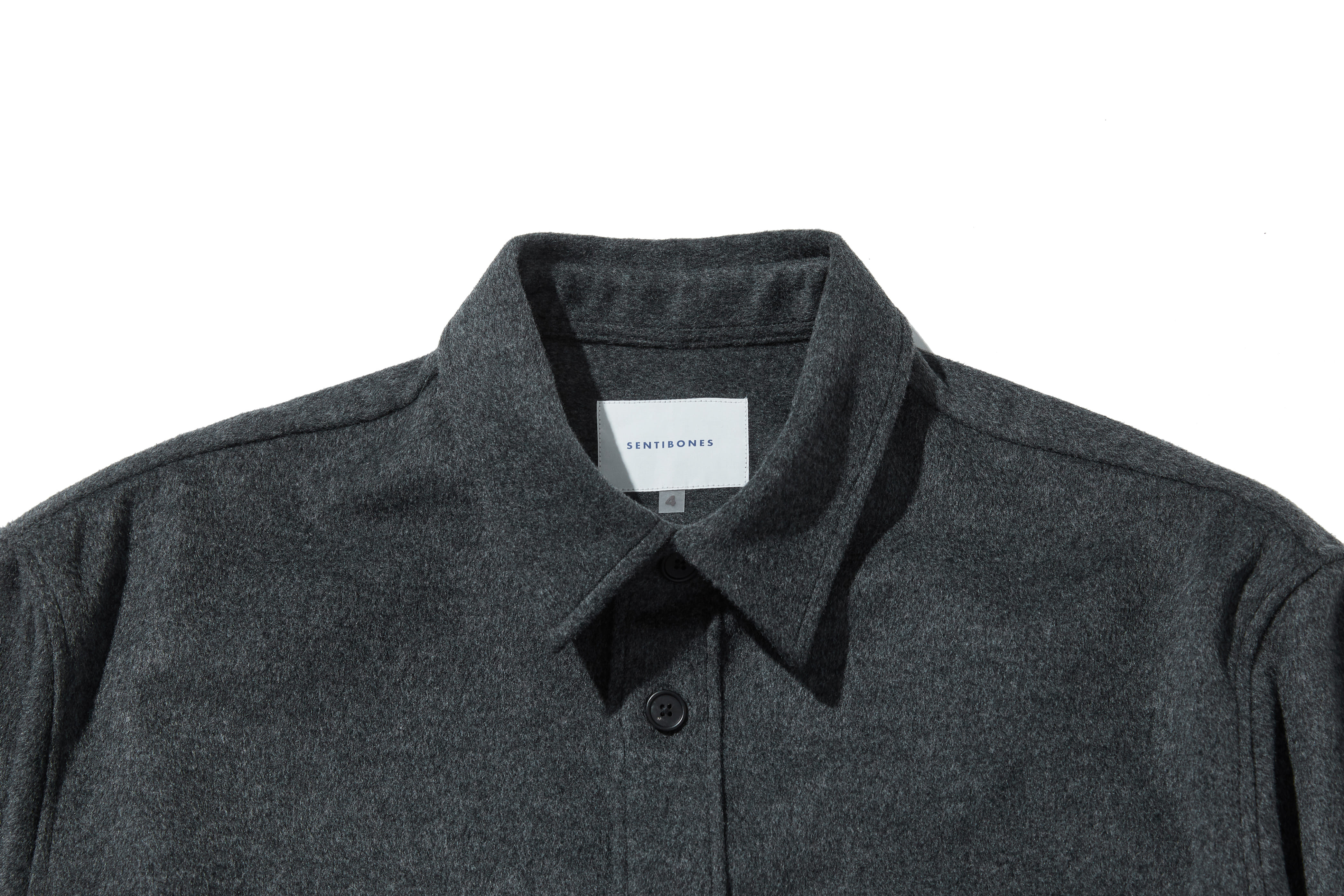 CASHMERE / WOOL OVER SHIRTS - CHARCOAL