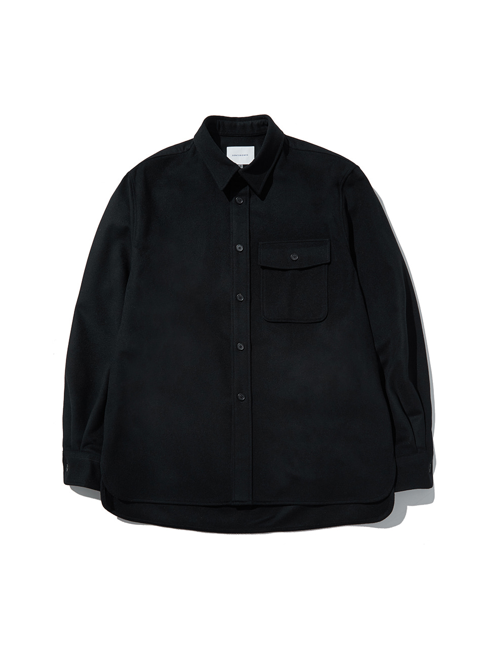 CASHMERE / WOOL OVER SHIRTS - BLACK
